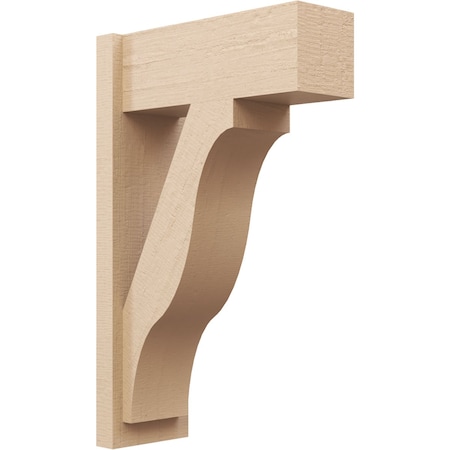 Ekena Millwork 8-in W x 20-in D x 32-in H Funston Block Rough Cedar Woodgrain TimberThane Outlooker, Primed Tan OUTUR080X20X32FST44RCPR